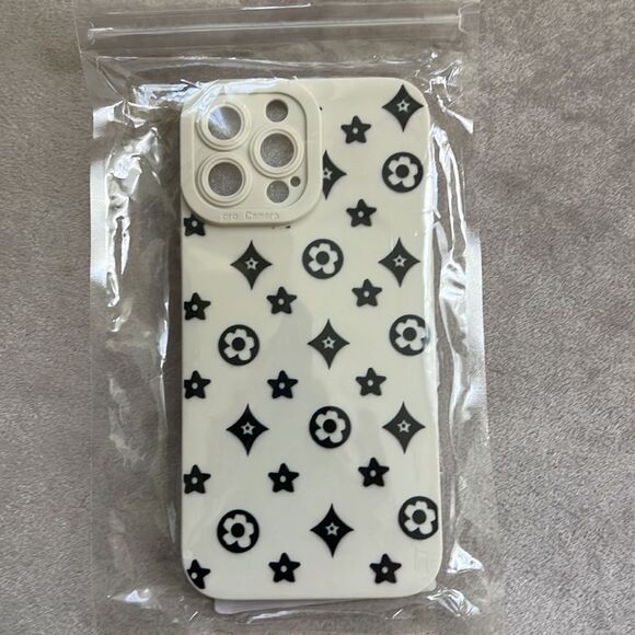NEW! (1) Designer Inspired Blossom Monogram Iphone 13 Pro Max Case - Picture 2 of 5